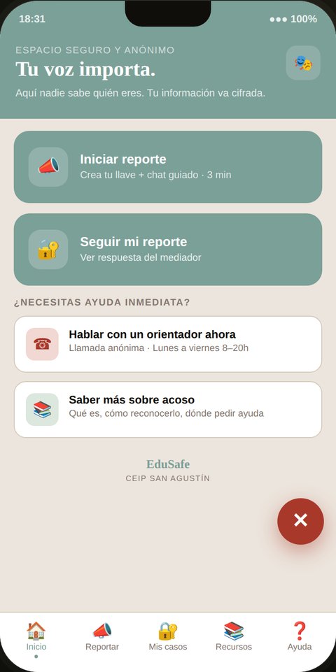 EduSafe vista estudiante
